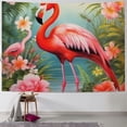 thumbnail image 1 of Orinice  Tropical Flamingo Tapestry Flag Wall Hanging Wall Art Funny Poster Banner Aesthetic Wall Tapestries for Bedroom Living Room Dorm Backdrop Home Decoration  40x30inch, 1 of 6