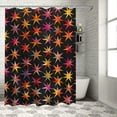 thumbnail image 1 of Orinice  Tropical Shower Curtain, Exotic Birds of Paradise Flower Silhouettes Hawaii Nature, Cloth Fabric Bathroom Decor Set with Hooks,  60x72, 1 of 7
