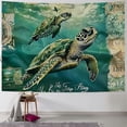 thumbnail image 1 of Orinice Turtle Flying Message Tapestry Wall Hanging Unique Style Graphic Tapestries Home Wall Decor Art 4 Sizes Soft Lightweight Fabric 50x40inch, 1 of 6