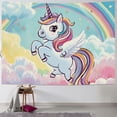 thumbnail image 1 of Orinice Unicorn Rainbow Sky Tapestry Wall Hanging Unique Style Graphic Tapestries Home Wall Decor Art for Living Room Bedroom Apartment Farmhouse Dorm 60x50inch, 1 of 6