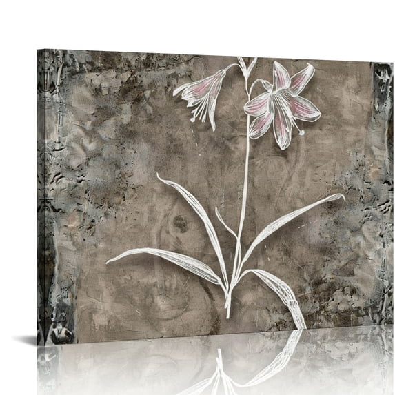 Orinice Vintage Framed Botanical Prints - Set of 6 Floral Wall Art for Farmhouse Decor - Wood Frames, Different Background Colors - Perfect for Bathroom or Living Room,boho wall art 20x16in