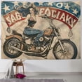 thumbnail image 1 of Orinice  Vintage Girl on Motorcycle Wall Hanging Tapestries 80x60 Inch Tapestry for Bedroom Living Room Dinning Room Dorm Aesthetic Wall Decor 40x60inch, 1 of 6