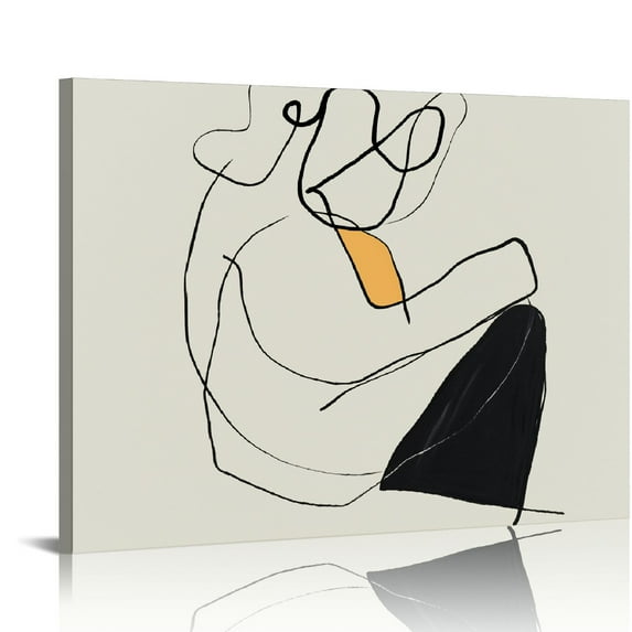 Orinice Vintage Minimalist Poster - Retro Abstract Print - Line Drawing, Simple, Woman Figure, Aesthetic UNFRAMED Wall Art - Gift for Artist, Friend - Wall Decor for Home, Office, Dorm