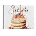 thumbnail image 1 of Orinice WALL ART，TV WALL DECOR，FLORAL WALL ART，Sweet Treats Birthday Cake Birthday Wedding Engagement Party Girl Birthday Dessert Table，20x16 inchFramed Modern Canvas Wall Art 20x16in, 1 of 3