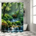 thumbnail image 1 of Orinice WODEJIA Nature Scenery 3D Printed Polyester Bathroom Blinds Set Bathroom Shower Curtain Set Bathroom Accessories, Beautiful Wide Fabric Bathroom 36x72, 1 of 7