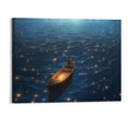 thumbnail image 1 of Orinice Wall Art Starry Sky Ocean Illustration Poster Interior Decoration Painting Poster Decorative Painting Canvas Wall Art Living Room Posters Bedroom Painting 20x16in, 1 of 3