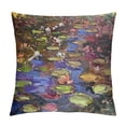 thumbnail image 1 of Orinice Water Lilies Graphic Decorative Cushion Throw Pillow Cover for Home Couch Living Room Bed Sofa - Pillow Case 1PC 20x20in, 1 of 5