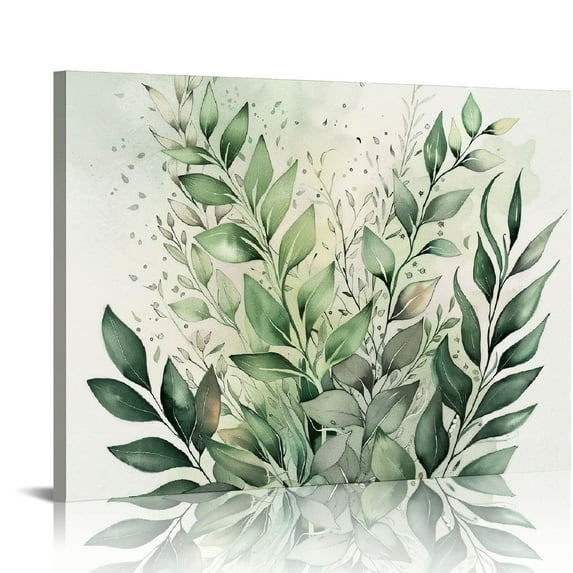 Orinice  Watercolor Botanical Wall Art Set of 3 Boho Floral Canvas Wall Decor Prints Sage Green Wildflower Wall Art Modern Flower Pictures Botanical Painting for Bedroom Bathroom  20x16in