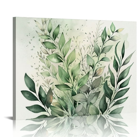 Orinice  Watercolor Botanical Wall Art Set of 3 Boho Floral Canvas Wall Decor Prints Sage Green Wildflower Wall Art Modern Flower Pictures Botanical Painting for Bedroom Bathroom  20x16in