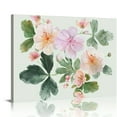 thumbnail image 1 of Orinice  Watercolour Flower Poster Floral Botanical Art Prints  Flower Poster Watercolor Blue Pink Wildflower Art Prints Rustic Cottage Artwork for Bedroom Wall Art Unframed  20x16in, 1 of 6