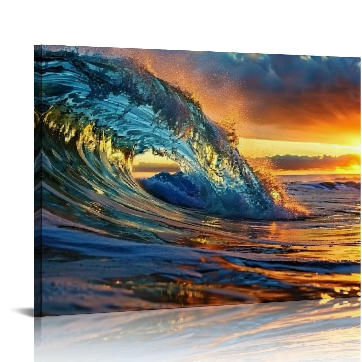 Orinice Wave Water Wall Art Canvas Prints Ocean Waves Pictures ...