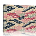 thumbnail image 1 of Orinice Waves Clouds Ukiyo-e Fine Art Aesthetic Poster & Print Wall Painting for Classroom Kitchen Office Farmhouse Bathroom Room Decor Pictures Wall Art Painting Canvas Prints Wall Art Living, 1 of 6
