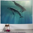 thumbnail image 1 of Orinice Whales Ocean Sunlight Tapestry Wall Hanging Unique Style Graphic Tapestries Art for Home Decor 40x60inch, 1 of 6
