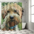 thumbnail image 1 of Orinice White Dog Bathroom Decor Set with Colorful Luxurious Graphic Print Polyester Fabric Shower Curtain - Chic Modern Style 69x72, 1 of 7