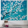 thumbnail image 1 of Orinice White Flowers Tapestry Wall Hanging Unique Style Graphic Tapestries Home Decor for Living Room Bedroom Farmhouse Dorm 50x40inch, 1 of 6