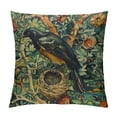 thumbnail image 1 of Orinice  William Forest Raven On Acanthus Leaves Blue Green Floral 12 Morris Throw Pillow Covers  Aesthetic Pillow Decorative Pillowcase Home Decor Living Room Cushion Case Bed Sofa Couch, 1 of 5