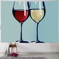 thumbnail image 1 of Orinice Wine Glasses Gin Tapestry Wall Hanging Unique Style Graphic Tapestries Home Wall Decor Art for Living Room Bedroom Apartment Farmhouse Dorm Decoration 40x30inch, 1 of 6