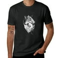 thumbnail image 1 of Orinice Wolf Symbols Sketch T-Shirt for Men Men's Novelty Casual Letter Graphic Crewneck Tee M, 1 of 3