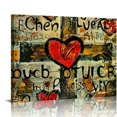 thumbnail image 1 of Orinice Words Heart Cross Fine Art Aesthetic Poster & Print Wall Painting for Classroom Kitchen Office Farmhouse Bathroom Room Decor Pictures Wall Art Canvas Living Room Bedroom Home, 1 of 6