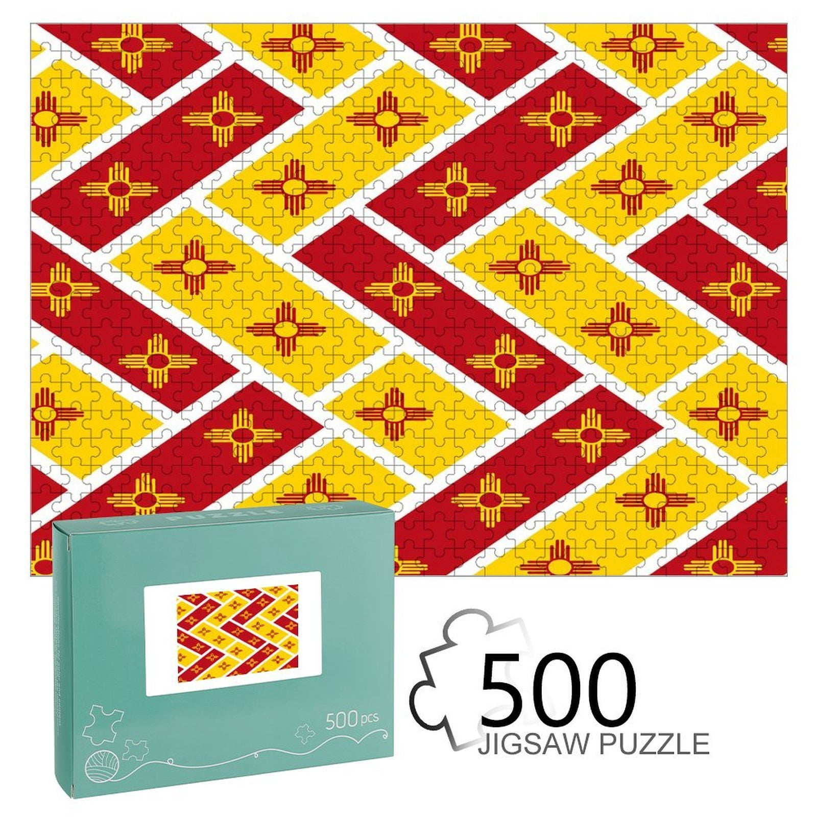 Orinice Zia Diagonal Pattern Jigsaw Puzzle for Adults, Challenging Game ...
