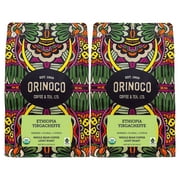 (2 pack) Orinoco, Ethiopia Yirgacheffe, Organic Fair Trade, Whole Bean Coffee, Light Roast 12 oz