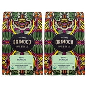(2 pack) Orinoco, Peru Penachi, Organic Fair Trade, Whole Bean Coffee, Medium Roast 12 oz