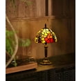 thumbnail image 1 of Orinova Tiffany-Style Table Lamp Stained Glass Bedside Lamp for Living Room Bedroom 14.5'' H Multi-Color, 1 of 8