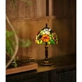 thumbnail image 1 of Orinova Tiffany-Style Table Lamp Stained Glass Bedside Lamp for Living Room Bedroom Traditional Desk Light 14.5'' H Multi-Color, 1 of 7