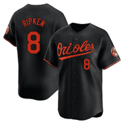 Orioles Cal Ripken Jr#8 American Button Jersey Classic Short Sleeved Baseball Team Game Uniform Embroidered Sports Top Moisture Wicking Fashion T-Shirt Youth Fan Gift