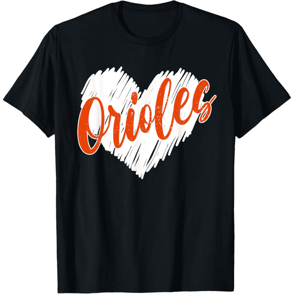 Orioles Heart Name Vintage Gifts for Women Men T-Shirt
