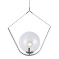 thumbnail image 1 of Orion 1 Light Polished Chrome Pendant Ceiling Light with Clear Glass, 1 of 1