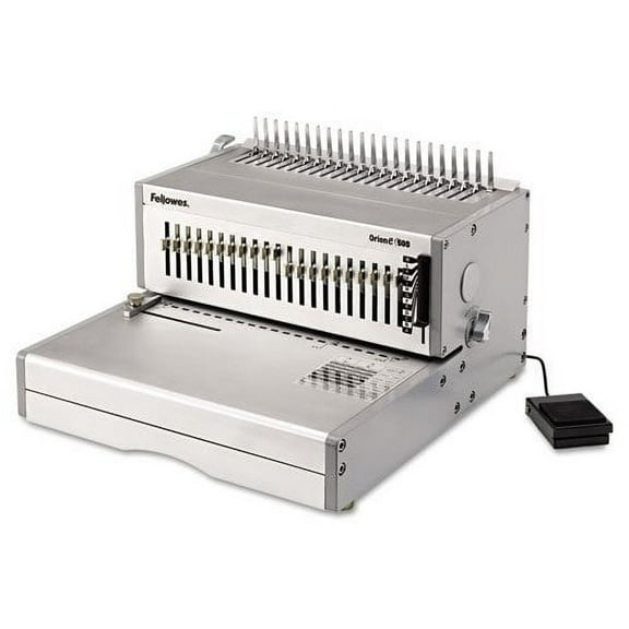 Orion 500 Electric Comb Binding Machine, 500 Shts, 15 3/4 X 19 3/4 X 9 3/4, Gray