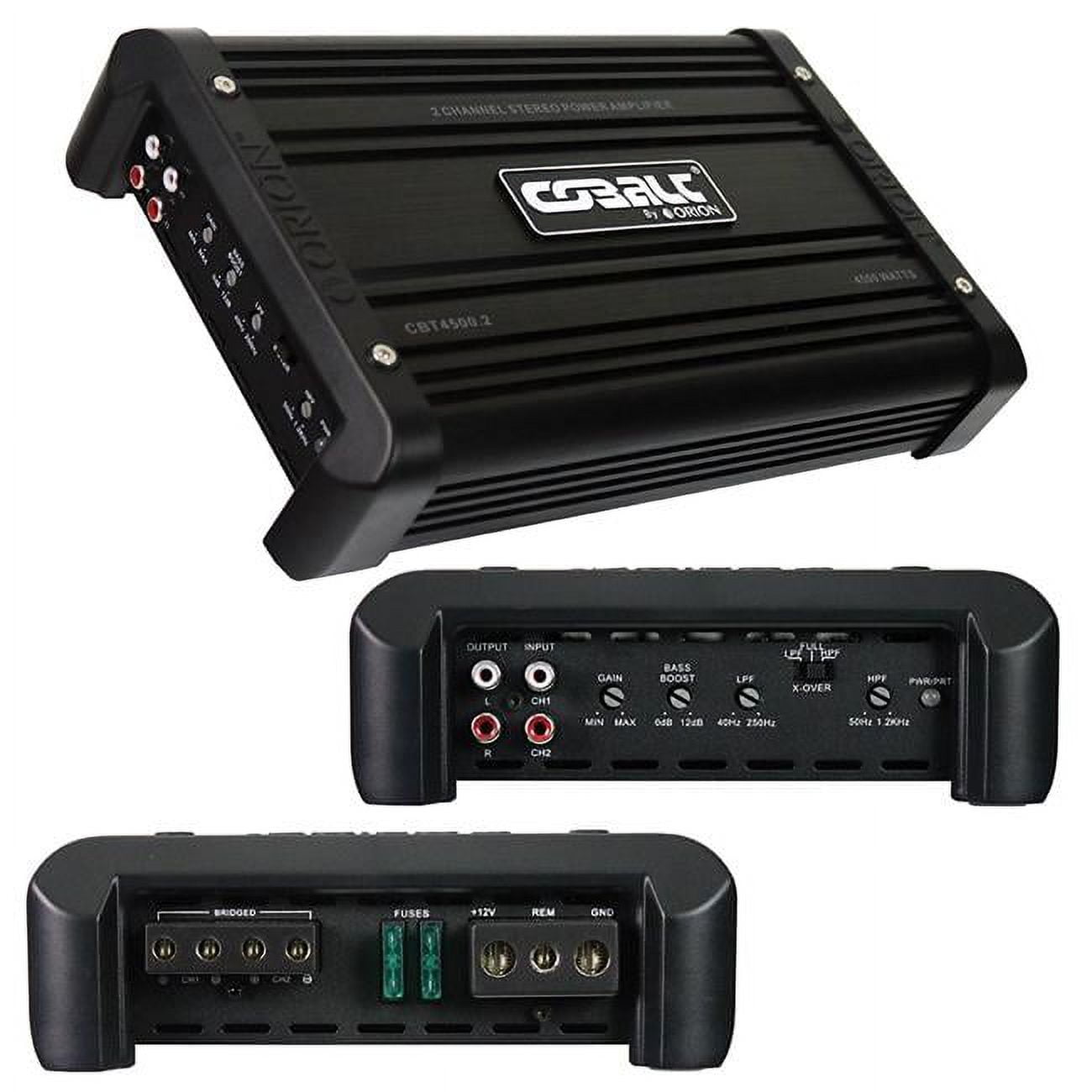 Orion CBA45002 Cobalt Series 2-Channel Car Amplifier – 4500W Max High Power Class A/B Stereo Amplifier