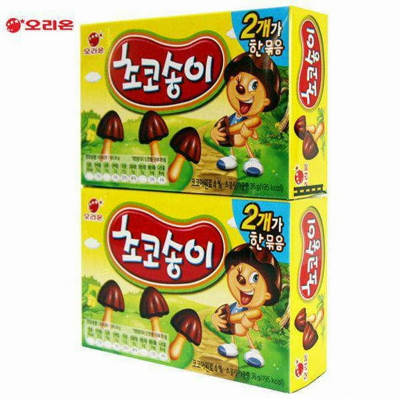 Orion Premium Choco Mont, Mini Chocolate Biscuit, 2 Packs, 1.27 oz (36 g) Each