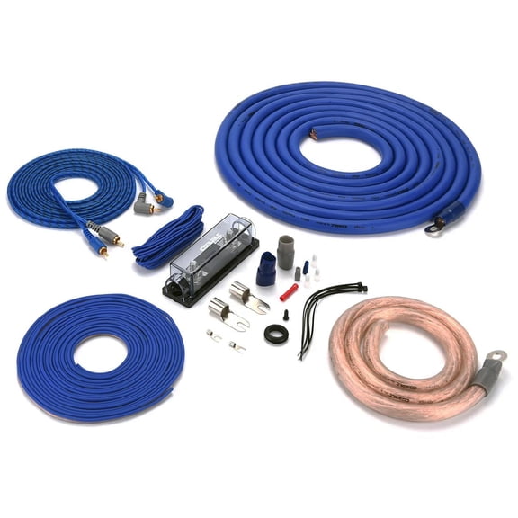 Orion Cobalt COKIT0 Complete Amp Wiring Kit | 0-Gauge Wire, 5000W, High Current Amplifier Wiring Kit, DIY Installation Cables, Includes Fuse Holder, Speaker Wire, RCA Cable