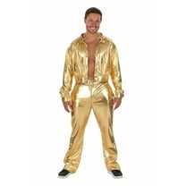 Orion Costumes 70's Gold Suit Disco Man Adult Costume | Medium Male
