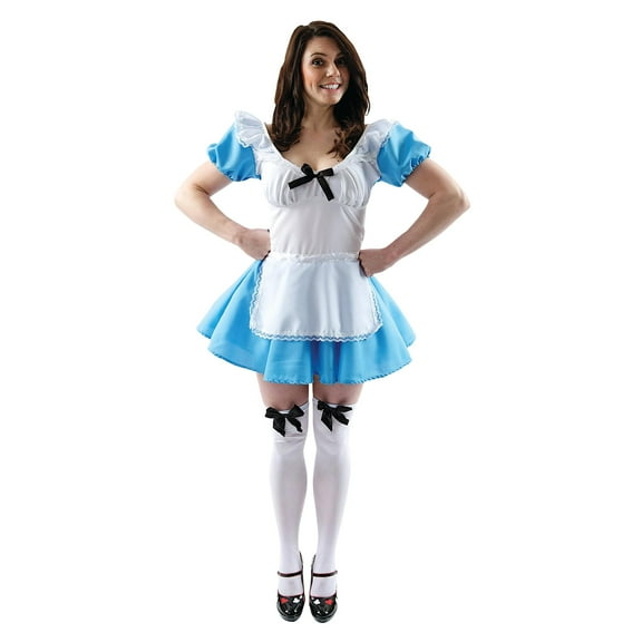 Orion Costumes Alice Fancy-Dress Costume for Adults with Blue and White Dress, Large