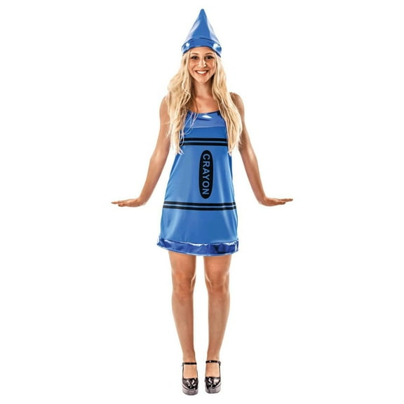 Orion Costumes Blue Crayon Women's Dress Costume Small Female