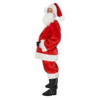 Orion Costumes Deluxe Plush Santa Adult Costume | Large Male