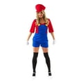 thumbnail image 1 of Orion Costumes Female Super Plumber/ Mario Adult Costume - Large Female, 1 of 3