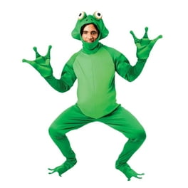Frog Prince Costume Top With Attached Gloves Adult Green Frog Prince Costume Top With Attached Gloves Adult Green