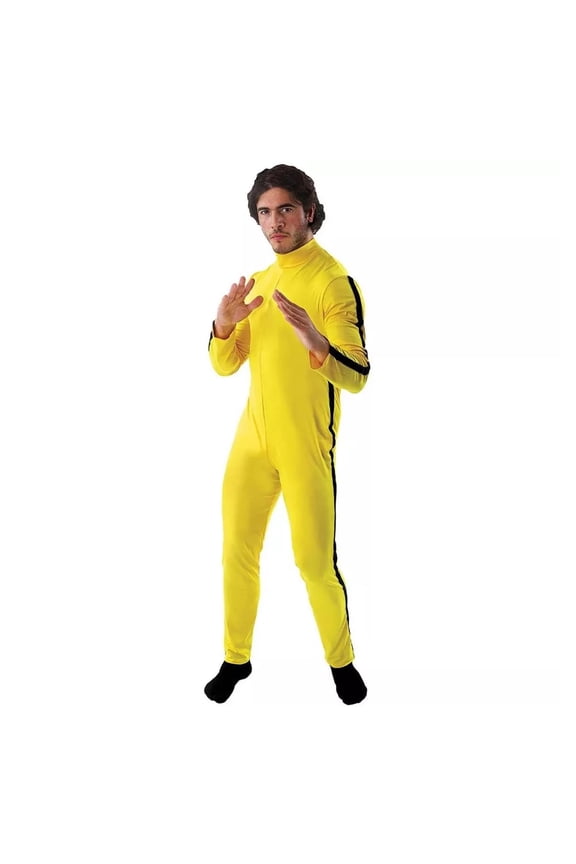 Orion Costumes Martial Artist Men's Costume Yellow Jumpsuit - X-Large Male