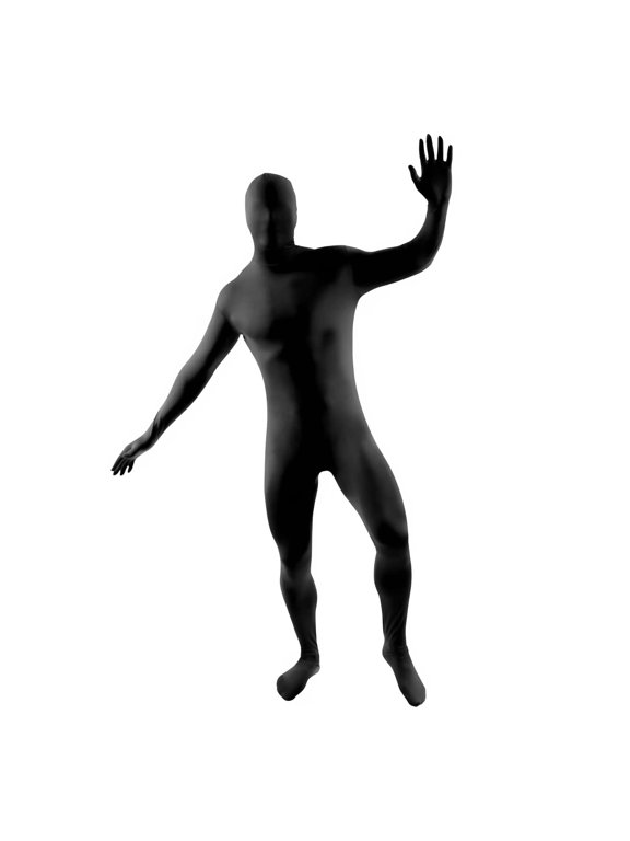 Second Skin Suit Black Adult Costume Large Male