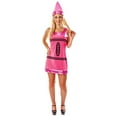 thumbnail image 1 of Orion Costumes Women's Pink Crayon Costume Dress - Large Female, 1 of 1