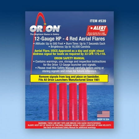 Orion HP Red Aerial Marine Flare.