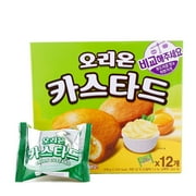 Orion Korean Custard Cream Cake Snack, 12 Individually Wrapped 8 Pack, Total 96 Individually Wrapped