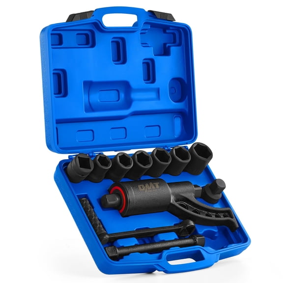 Orion Motor Tech Torque Multiplier, 11pc 1" Drive Heavy Duty Torque Multiplier Wrench Set with 8 Cr-V Sockets 21-38mm, 6800 Nm 1:64 Labor Saving Lug Nut Remover for Semi Trucks RVs Buses