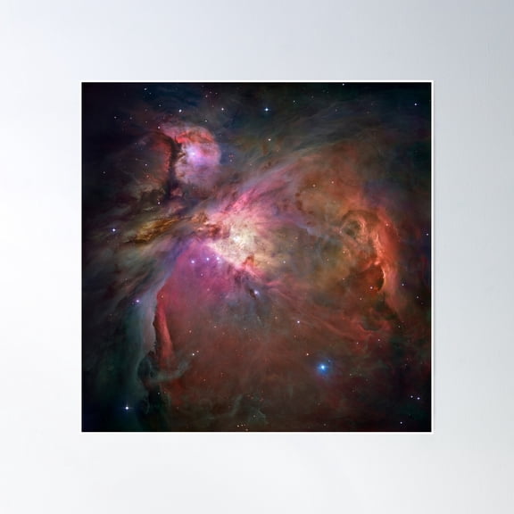 Orion Nebula Poster Wall Art, Modern Wall Decor, 24x24 UNFRAMED