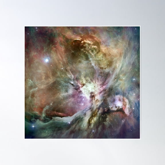 Orion Nebula Poster Wall Art, Modern Wall Decor, 30x30 UNFRAMED