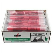 Orion® Red Safety Flares, 20-Minute, No Spike/No Stand, Red, 72/Case